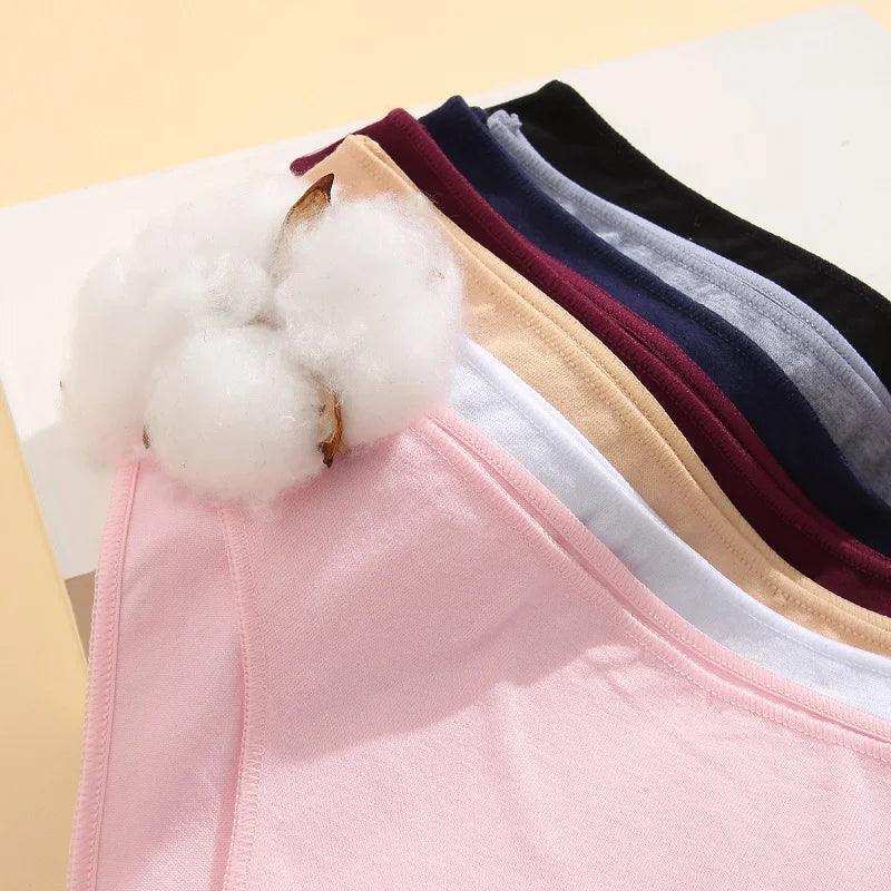 4-PACK SÖMLÖSA BOMULLSTROSOR DAM ENFÄRGADE