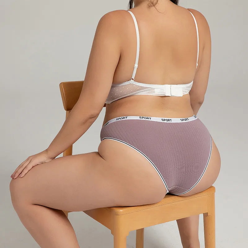 S–4XL DAMTROSOR STORA STORLEKAR BOMULL MJUK MEDELHÖG MIDJA