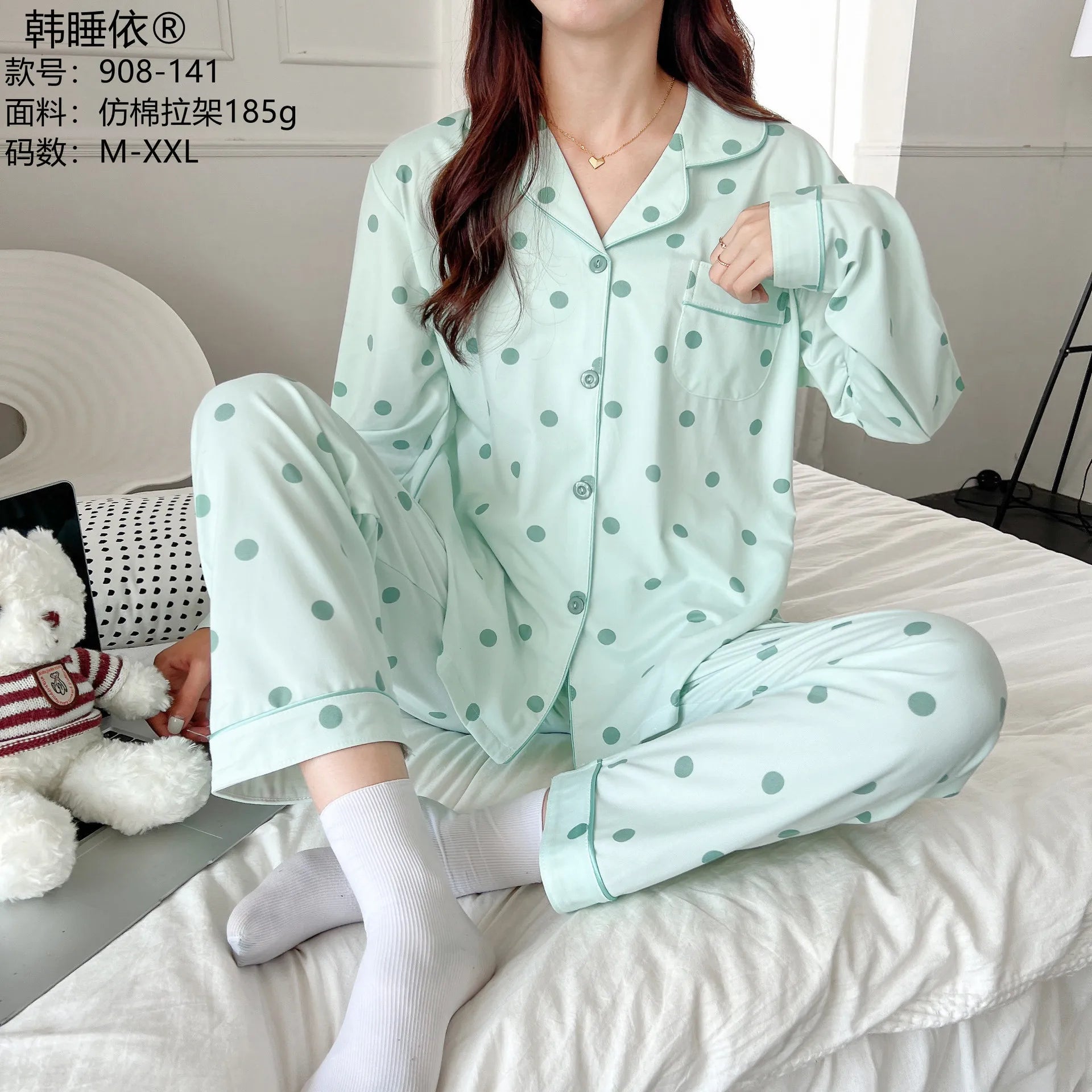 BOMULLSNATTLINNE DAM MED MOLNMÖNSTER – VÅR/SOMMAR