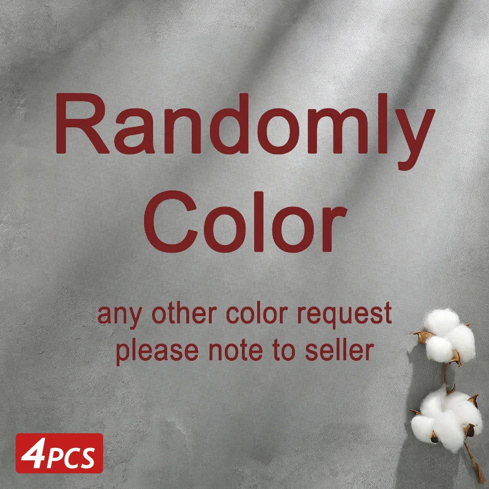 4-PACK SÖMLÖSA BOMULLSTROSOR DAM ENFÄRGADE