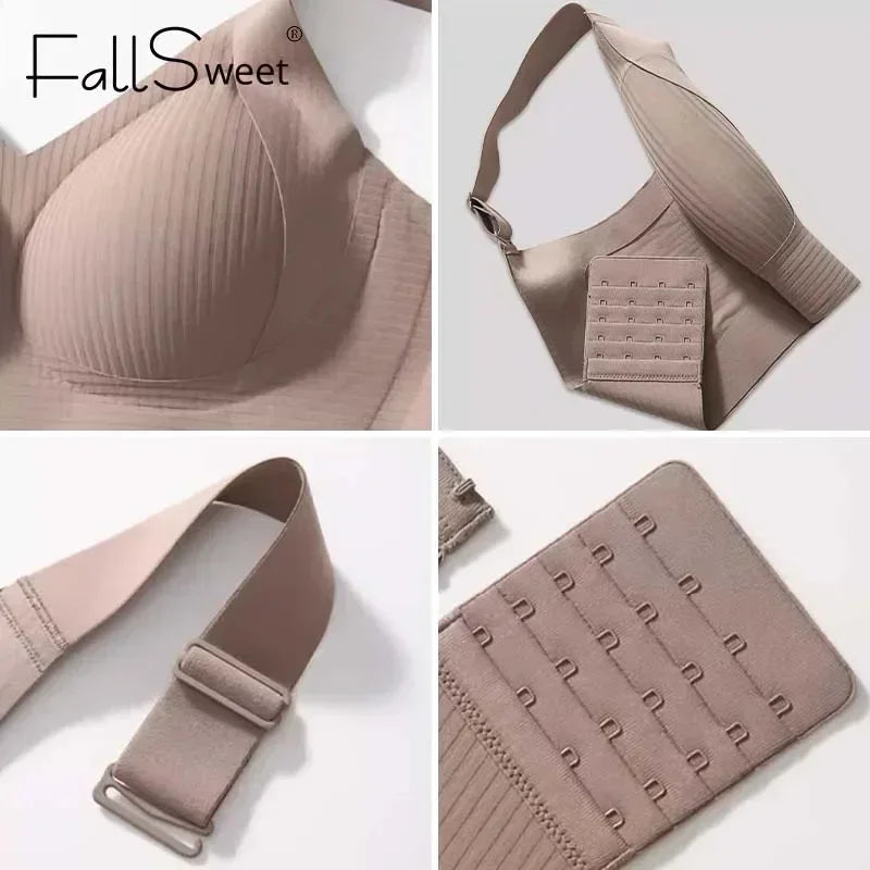 FALLSWEET 1/2-PACK SÖMLÖS PUSH-UP DAMBH TRÅDLÖS BRALETTE