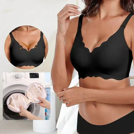 DJUP V-RINGNING PUSH-UP BH ✨ | UTAN BYGEL OCH SÖMMAR FÖR OSYNLIG KOMFORT