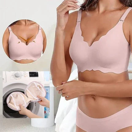 DJUP V-RINGNING PUSH-UP BH ✨ | UTAN BYGEL OCH SÖMMAR FÖR OSYNLIG KOMFORT