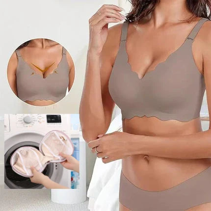 DJUP V-RINGNING PUSH-UP BH ✨ | UTAN BYGEL OCH SÖMMAR FÖR OSYNLIG KOMFORT